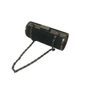 Jessica McClintock Sparkly Elegant Round Clutch With Chain Handle Holiday BAG